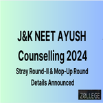 Jammu And Kashmir NEET AYUSH Counseling 2024 Announced Stray Round II And Mop Up Round Details Announced